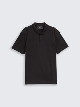 Jersey poloshirt van katoen - Black