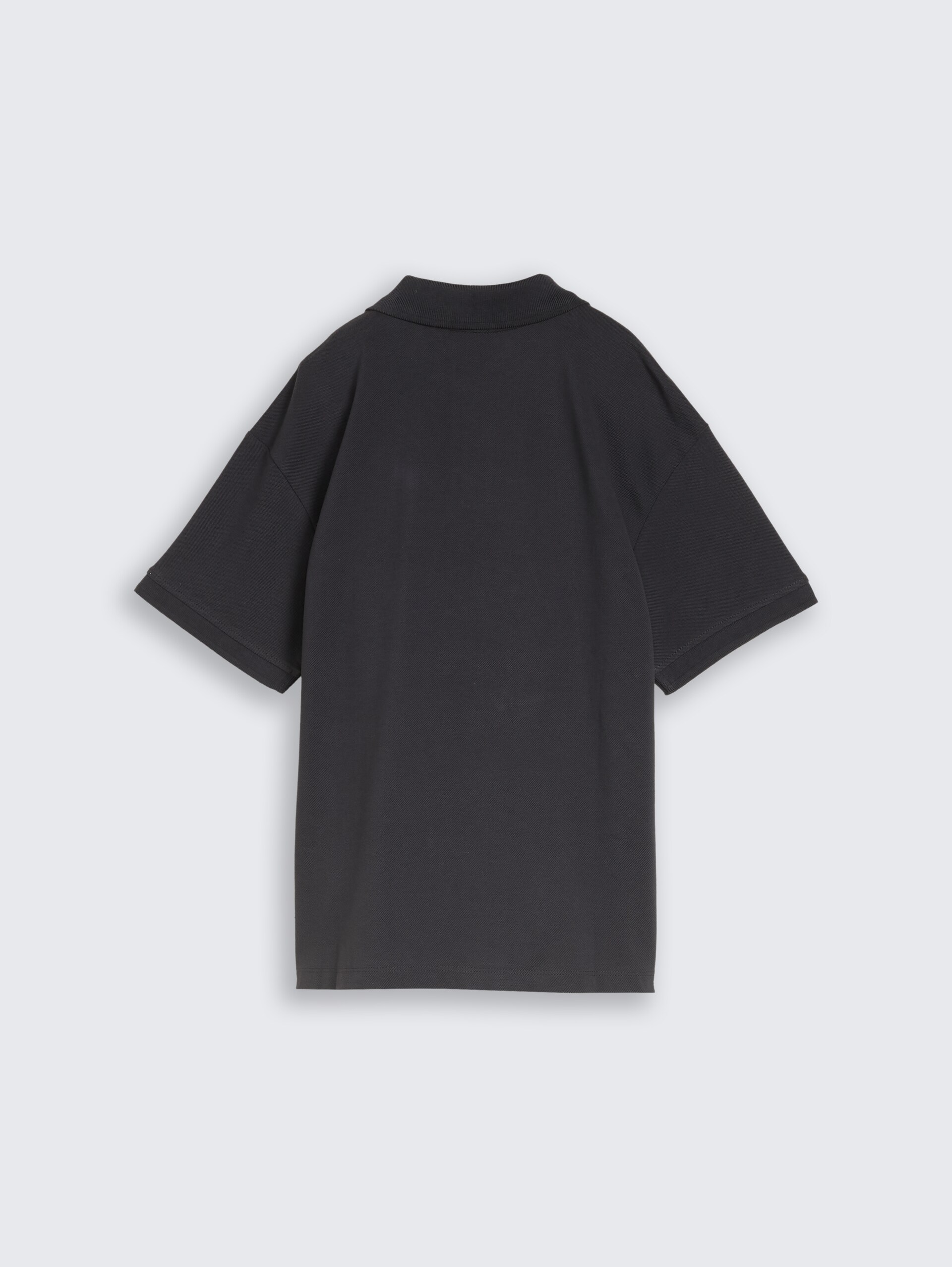 Oversize Piqué Poloshirt - coal grey