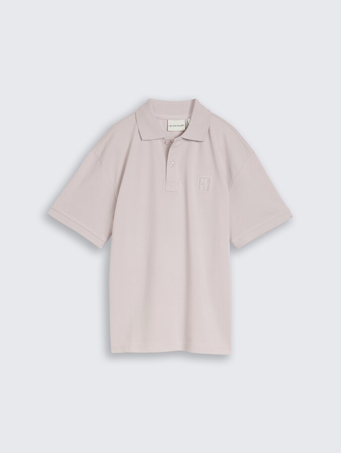 Oversize Piqué Poloshirt von Teen Boys, dusty greyish lilac