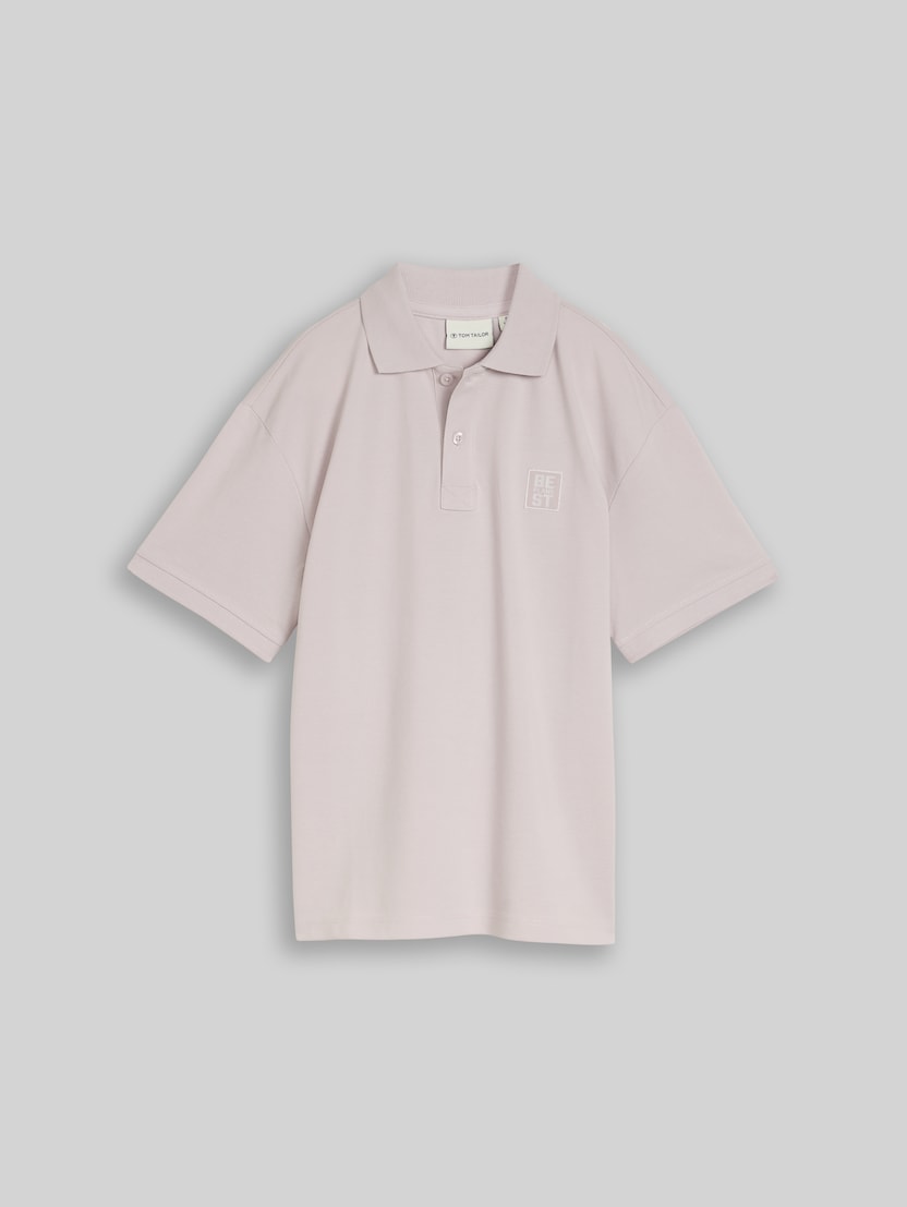 Oversize Piqué Poloshirt von Teen Boys, dusty greyish lilac