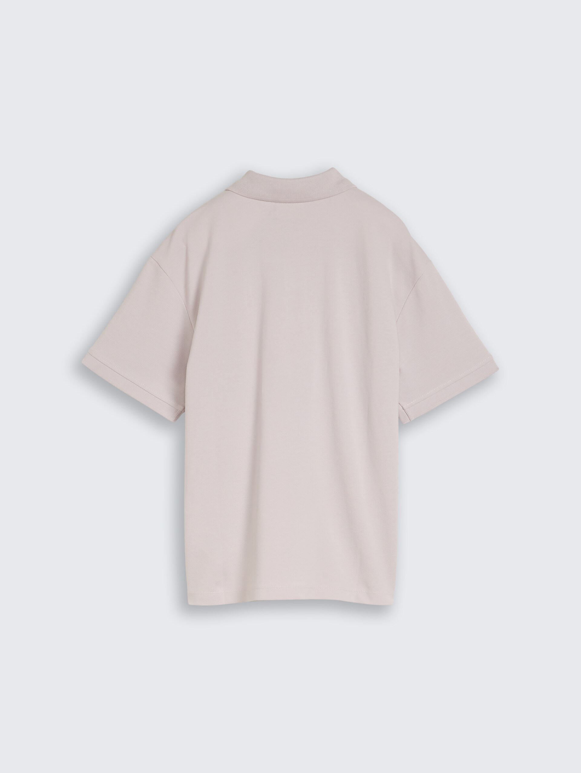Oversize Piqué Poloshirt - dusty greyish lilac