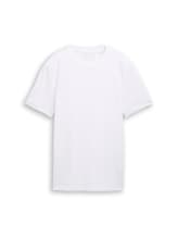 Geselecteerd, Basic piqué T-shirt door Tom Tailor, wit