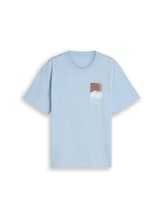 Ausgewählt, Relaxed Fit T-Shirt mit Print von Tom Tailor, blau