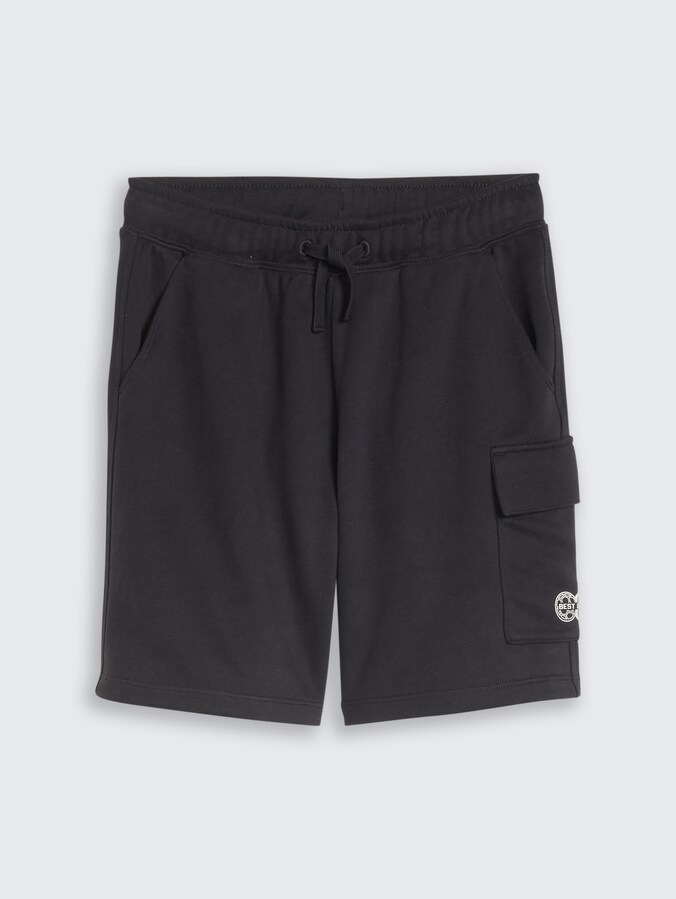 Cargo Sweat-Shorts von Teen Boys, coal grey