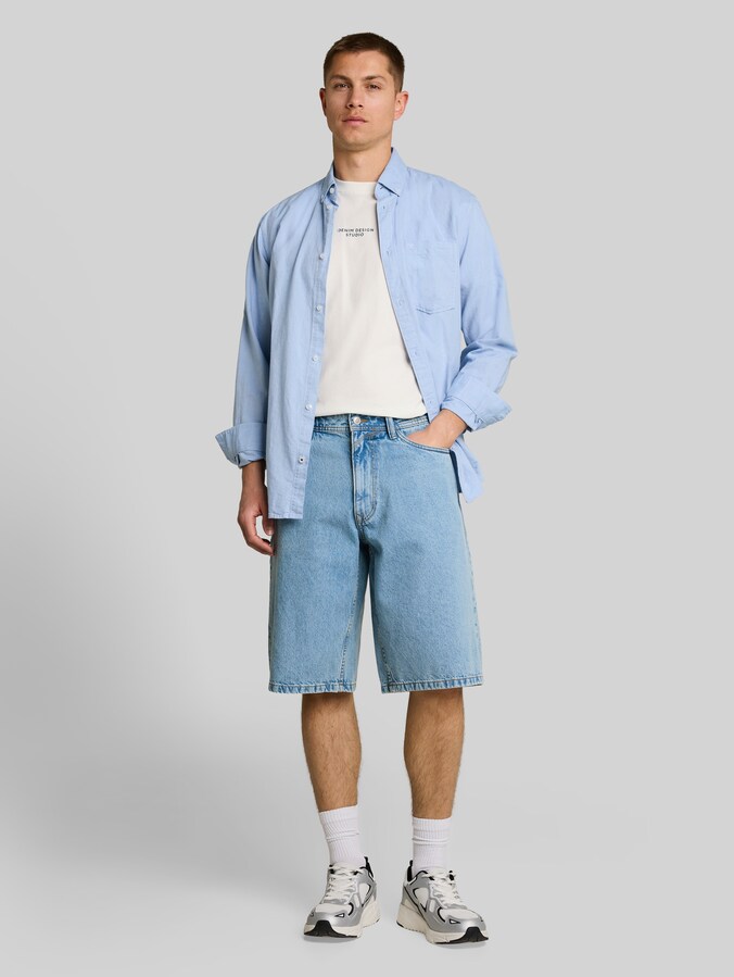 TTWAYLEN RELAXED jeansshort door Denim Male, light stone bright blue denim