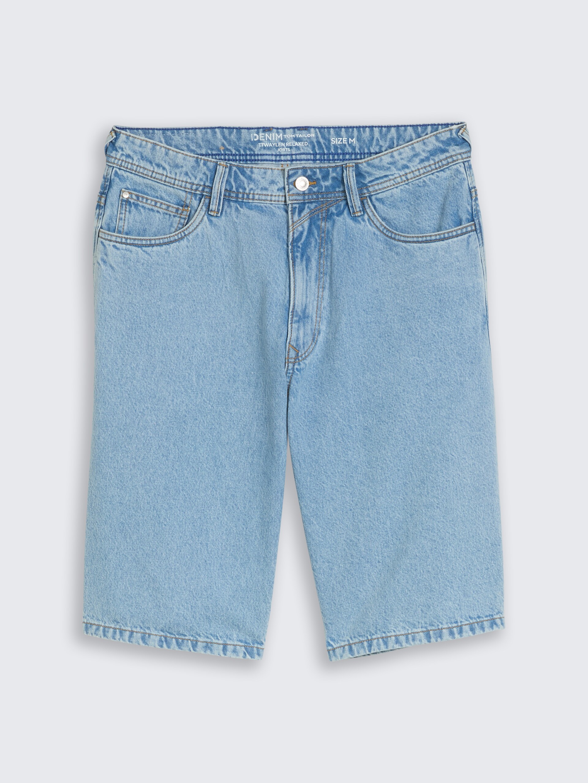 TTWAYLEN RELAXED Jeans Shorts - light stone bright blue denim - Vorder-Produkt-Ansicht