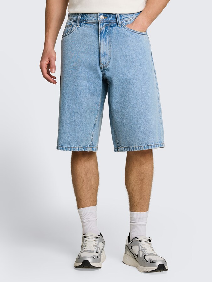 TTWAYLEN RELAXED Jeans Shorts von Denim Male, light stone bright blue denim