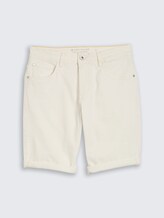 Short en jean TTJOSH REGULAR SLIM - raw offwhite denim - Vue de face du produit