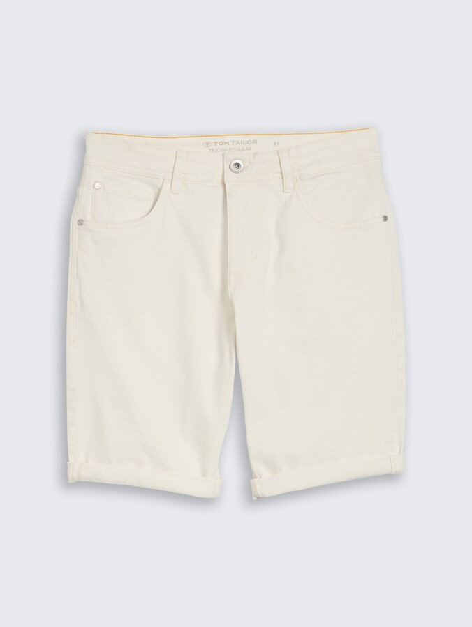 TTJOSH REGULAR SLIM Jeans Shorts von Men, raw offwhite denim