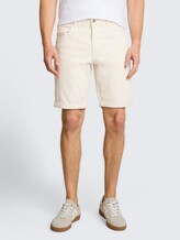 Short en jean TTJOSH REGULAR SLIM - raw offwhite denim - Découpe Vue de face du modèle