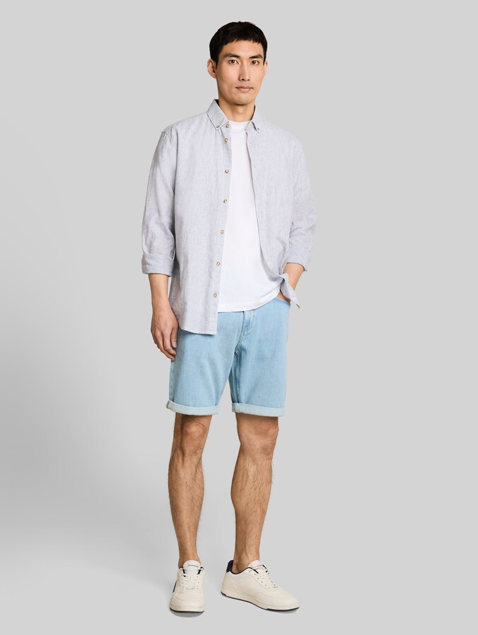 TTMORRIS RELAXED Jeans Shorts von Men, Clean Light Stone Blue Denim