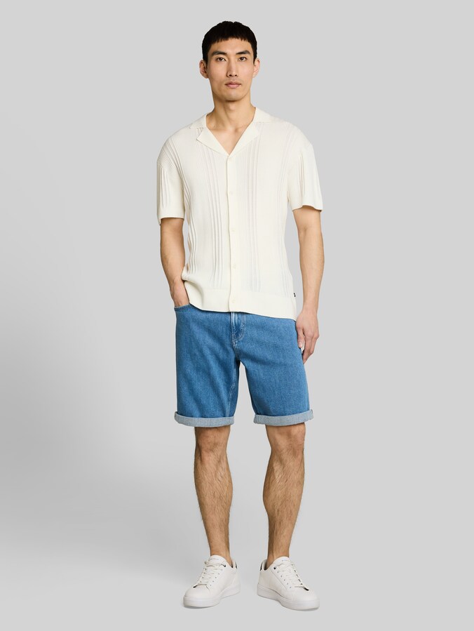 TTMORRIS RELAXED Jeans Shorts von Men, Clean Mid Stone Blue Denim
