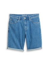 Geselecteerd, TTMORRIS RELAXED jeansshort door Tom Tailor, blauw