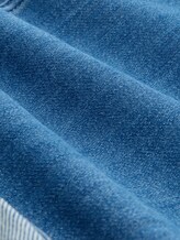 Short en jean TTMORRIS RELAXED - Clean Mid Stone Blue Denim - Vue de la matière