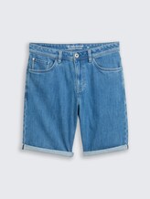 Short en jean TTMORRIS RELAXED - Clean Mid Stone Blue Denim - Vue de face du produit