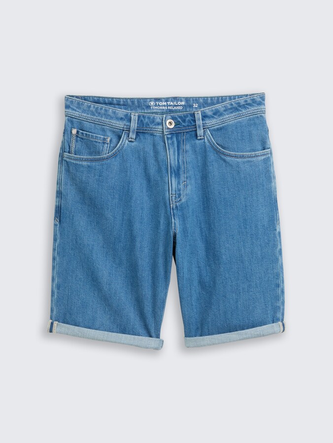 TTMORRIS RELAXED Jeans Shorts von Men, Clean Mid Stone Blue Denim