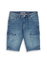 Ausgewählt, TTMARVIN STRAIGHT Cargo Jeans Shorts von Tom Tailor, blau