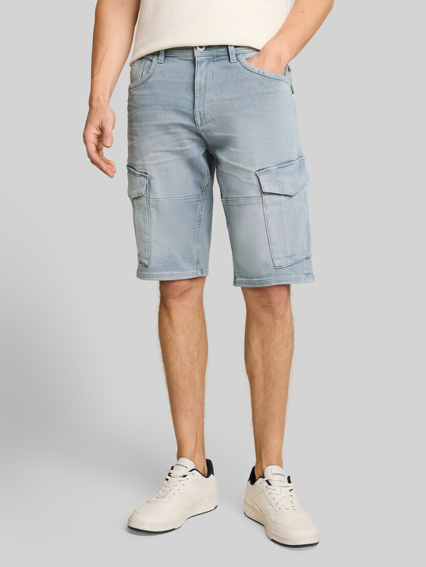 TTMARVIN STRAIGHT Cargo Jeans Shorts von Men, light stone blue grey denim
