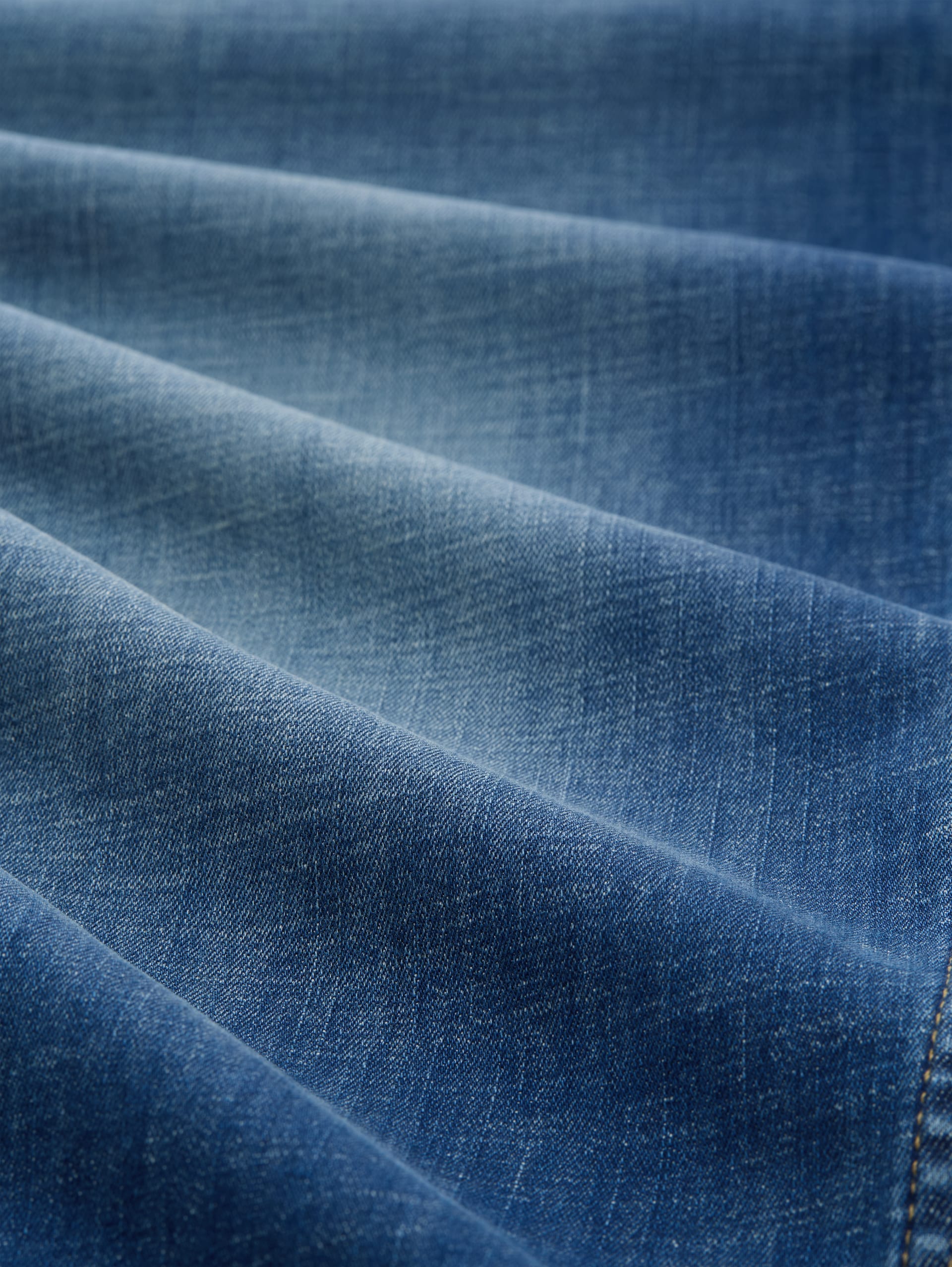 TTJOSH REGULAR SLIM Jeans - Used Mid Stone Blue Denim - Material-Ansicht