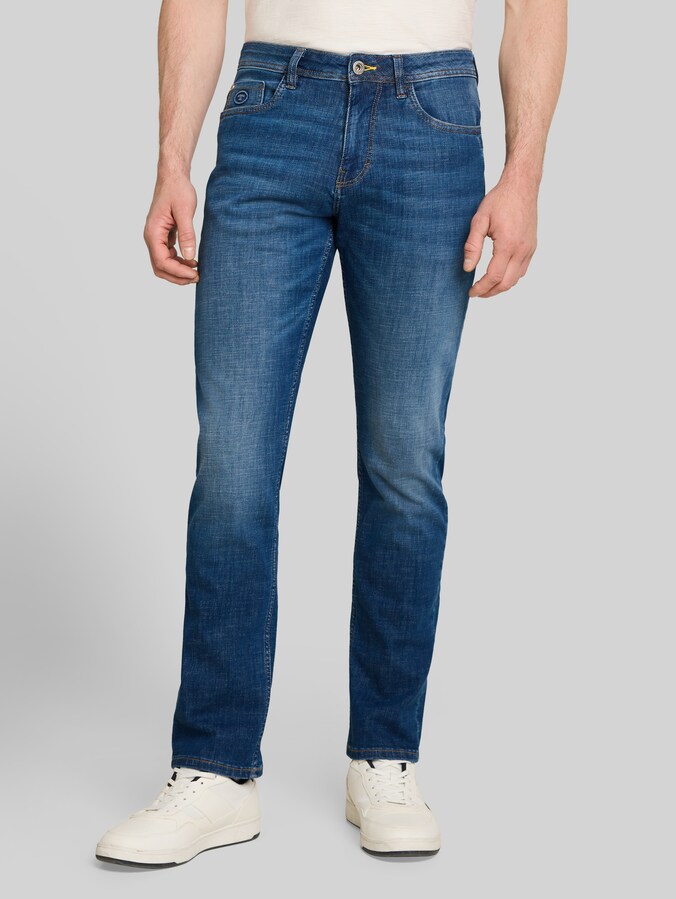 TTJOSH REGULAR SLIM Jeans von Men, Used Mid Stone Blue Denim