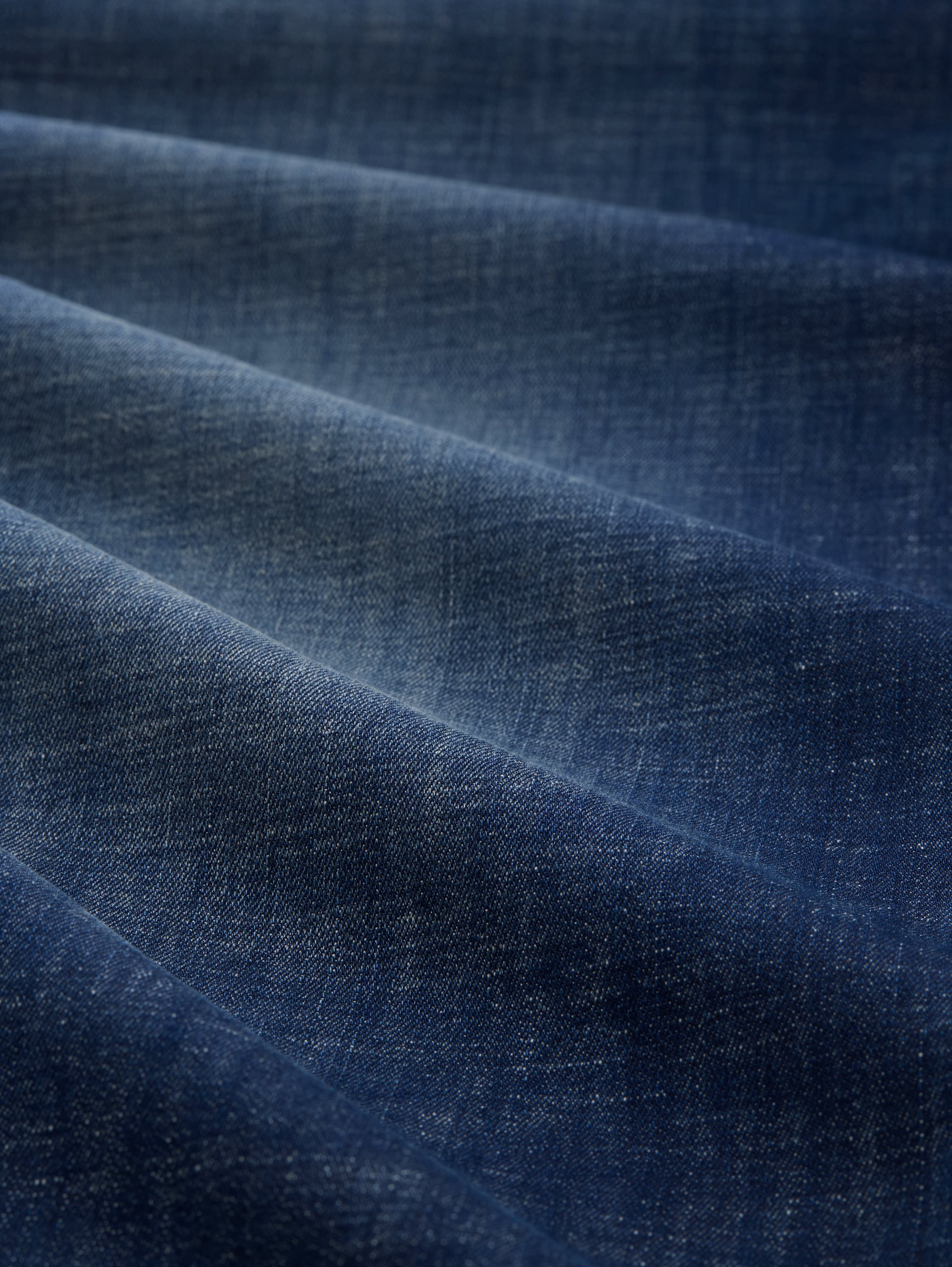 TTJOSH REGULAR SLIM-jeans - Used Dark Stone Blue Denim - Materiaalweergave