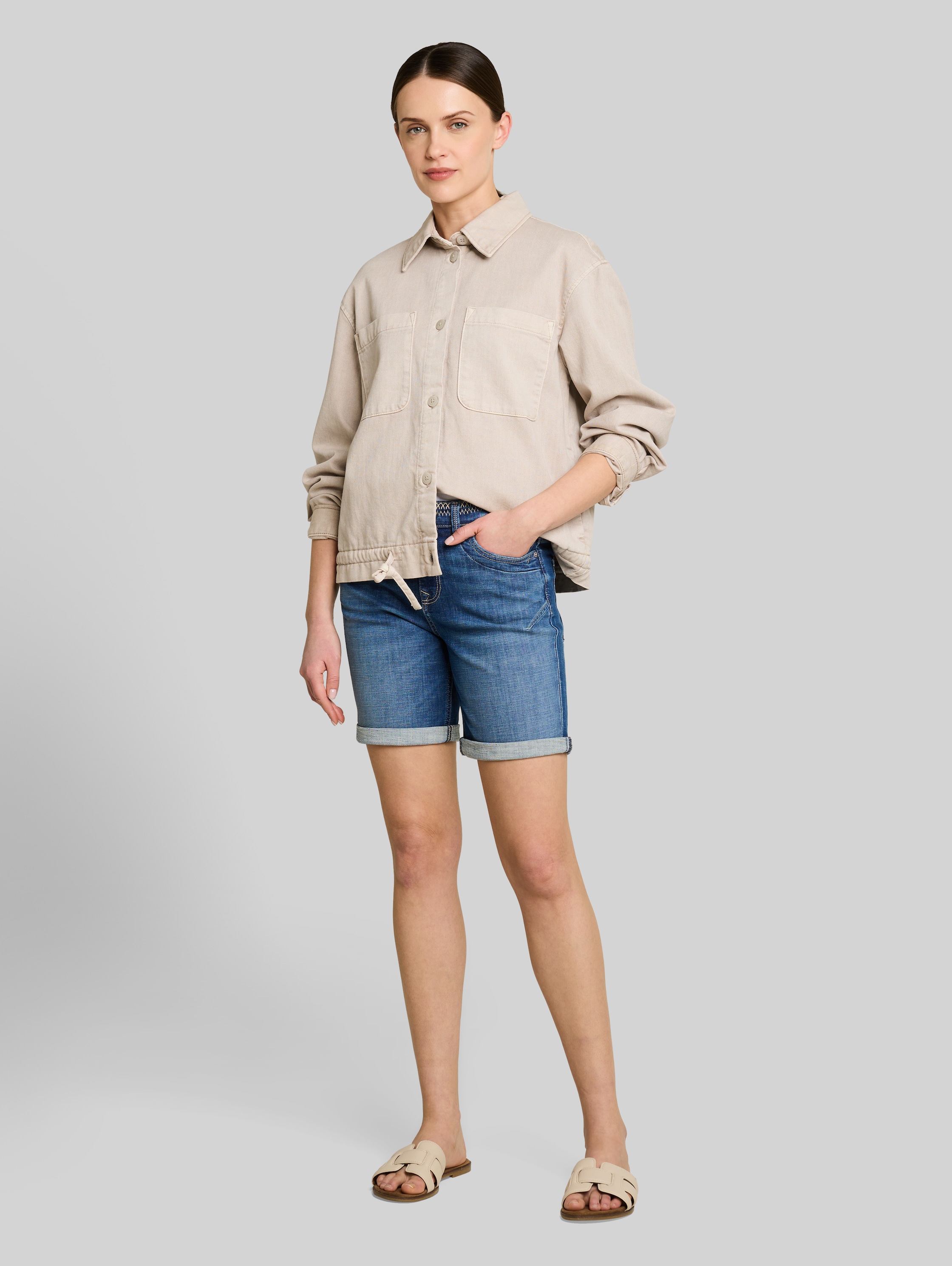 Дънкови бермуди MAYA Tapered Stretch Bermuda