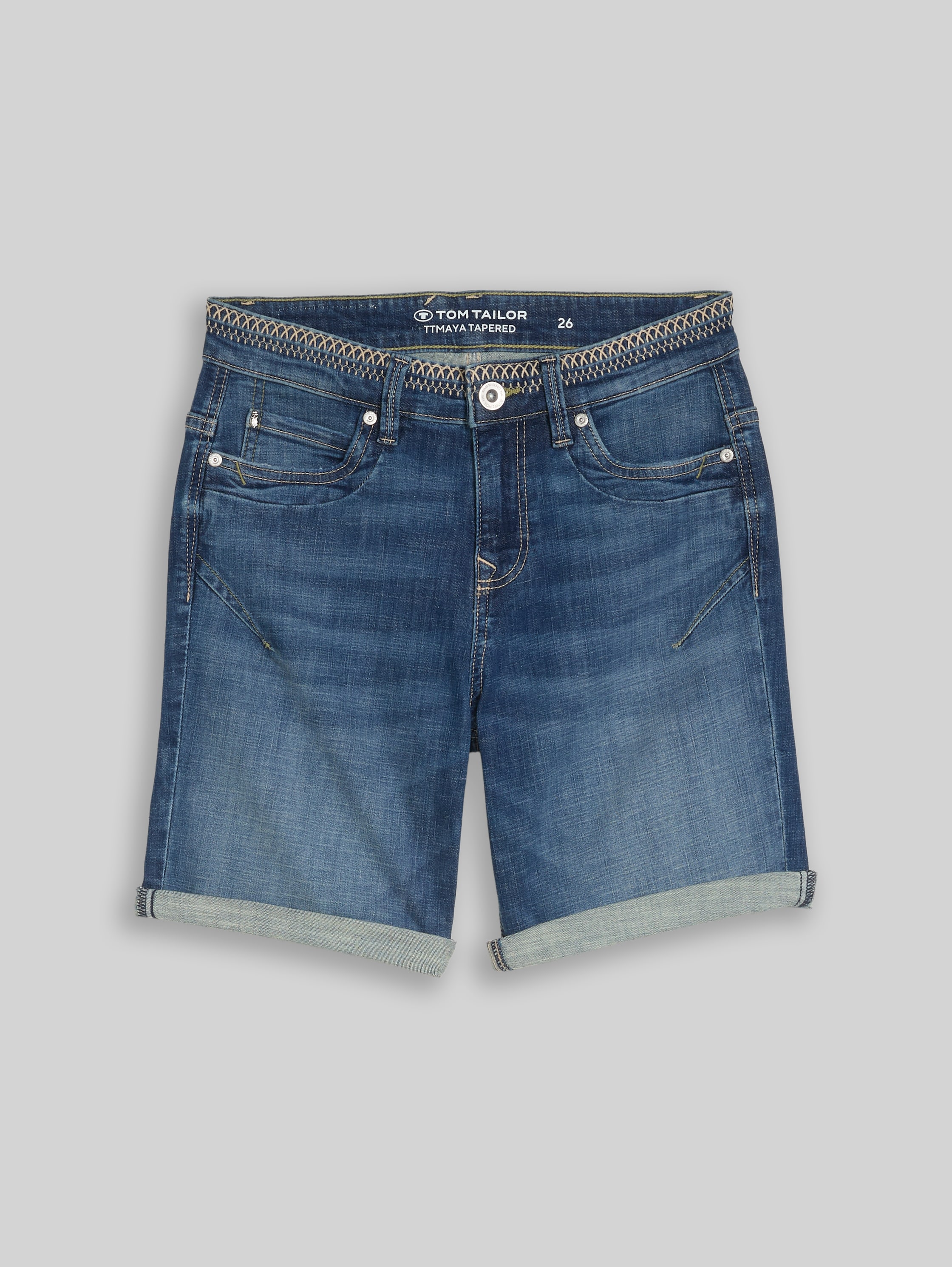Дънкови бермуди MAYA Tapered Stretch Bermuda - Image 2