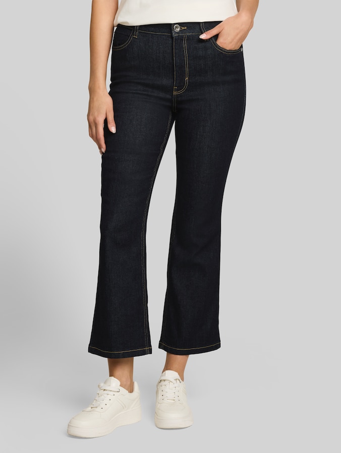 TTROMY FLARE-jeans door Women, Clean Rinsed Blue Denim