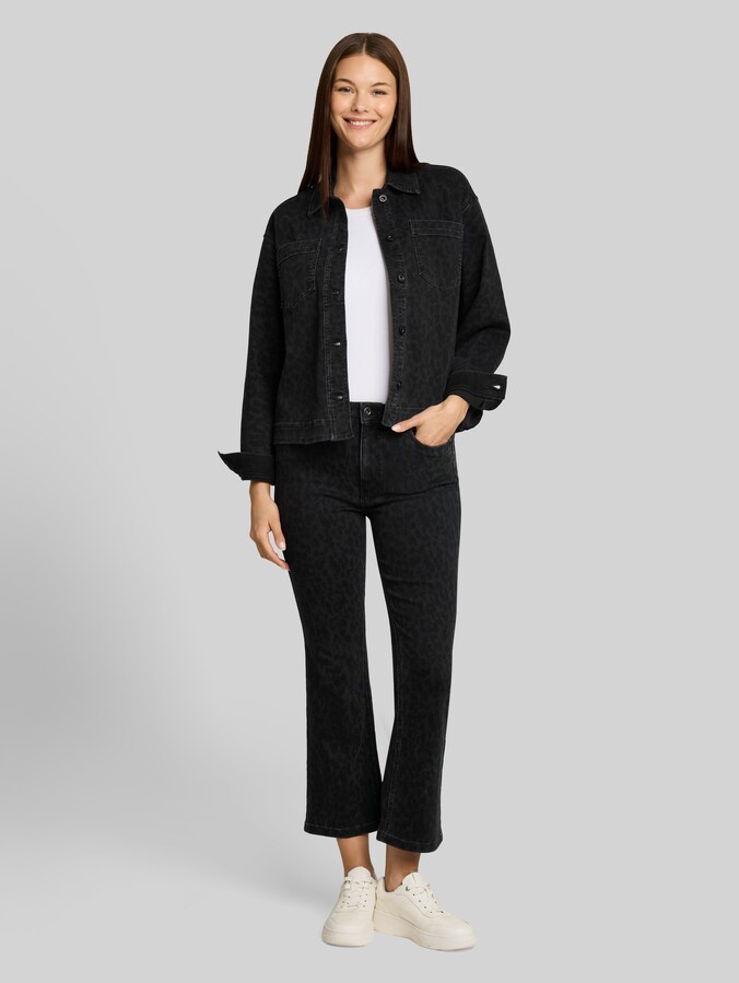 Jean TTROMY évasé par Women, leo denim allover