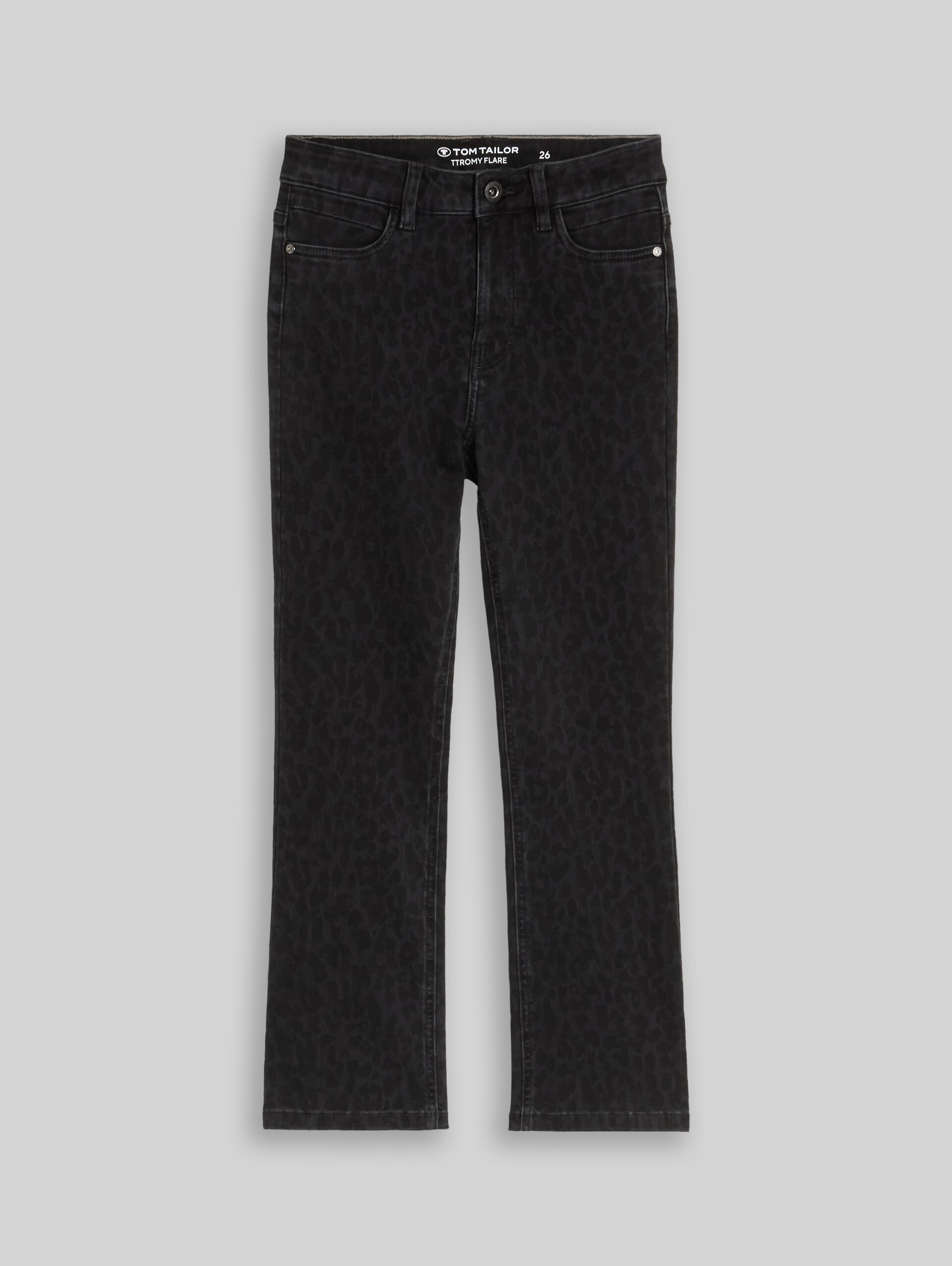 TTROMY FLARE Jeans - leo denim allover - Vorder-Produkt-Ansicht