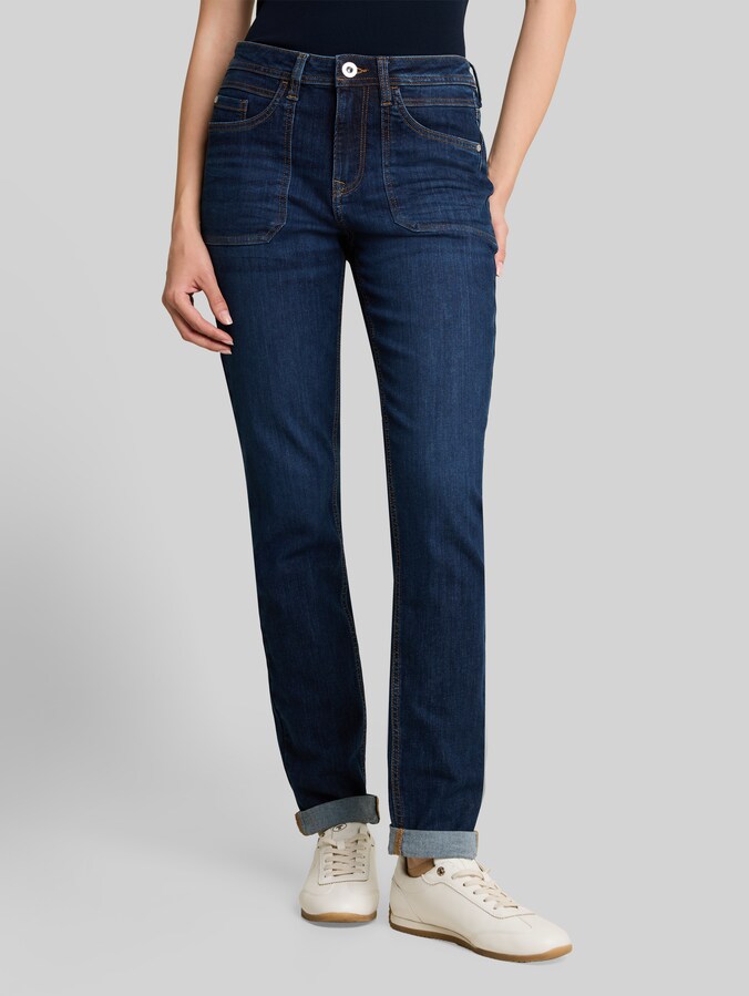 TTMAYA TAPERED Jeans von Women, Clean Dark Stone Blue Denim