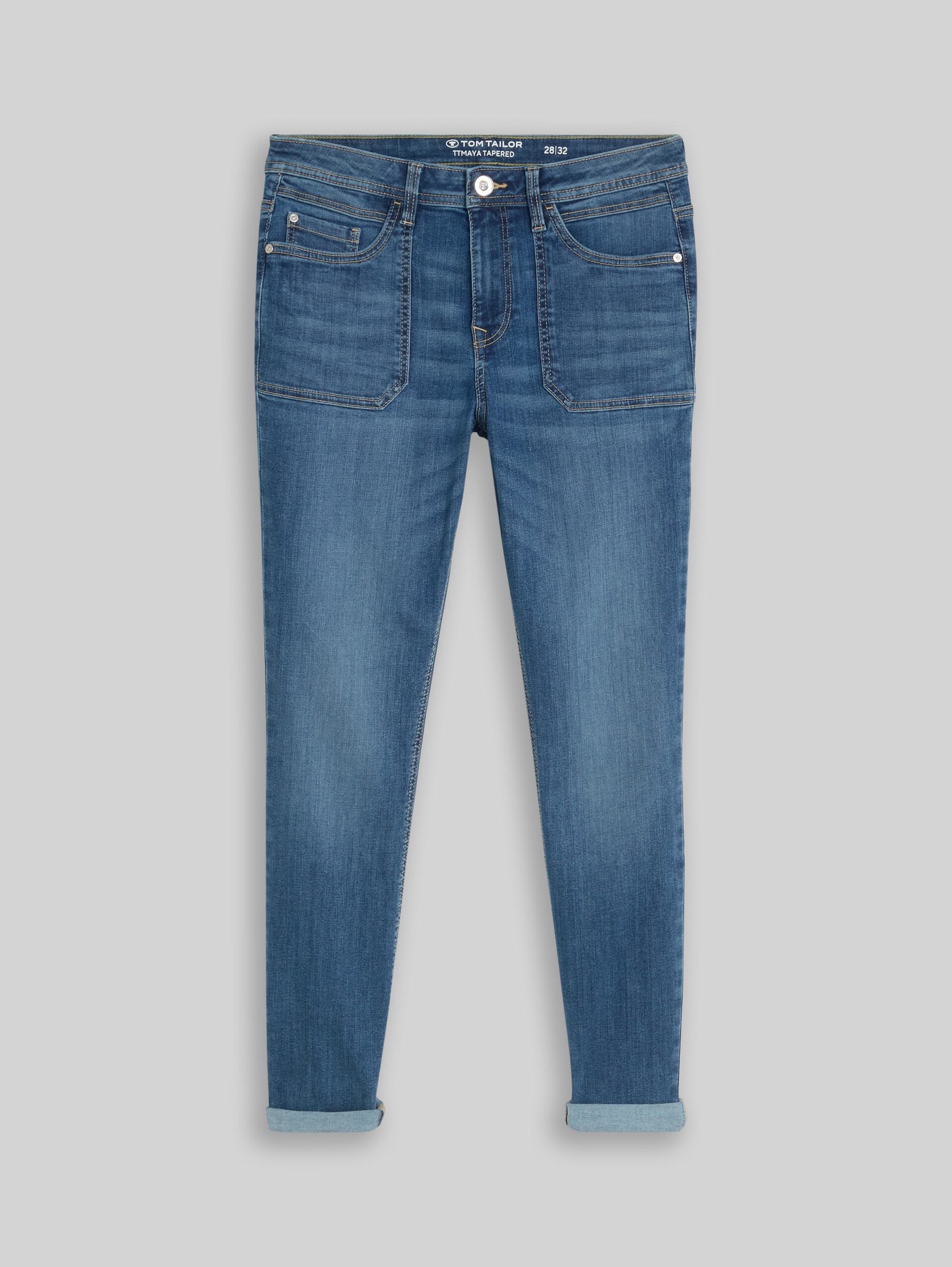 TTMAYA TAPERED Jeans - mid stone wash denim - Vorder-Produkt-Ansicht
