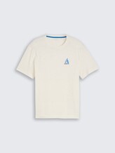 T-shirt avec broderie - Gardenia White - Vue de face du produit