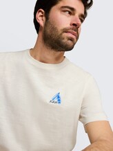 T-shirt avec broderie - Gardenia White - Vue détaillée du modèle