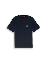 Nicht ausgewählt, T-Shirt mit Stickerei von Tom Tailor, blau