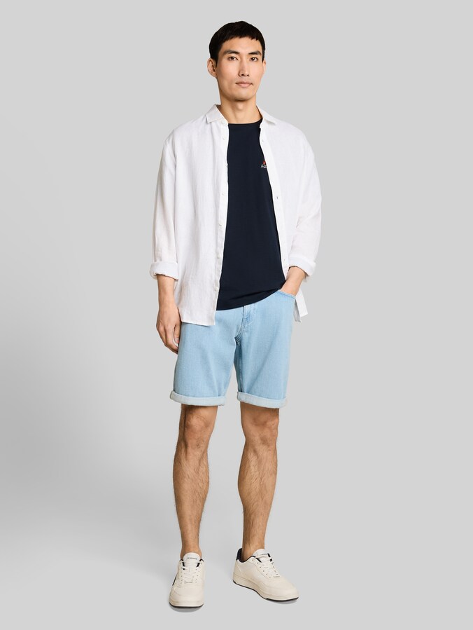 T-shirt met print door Men, sky captain blue