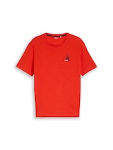 Nicht ausgewählt, T-Shirt mit Stickerei von Tom Tailor, rot