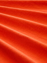 T-shirt avec broderie - orange red - Vue de la matière
