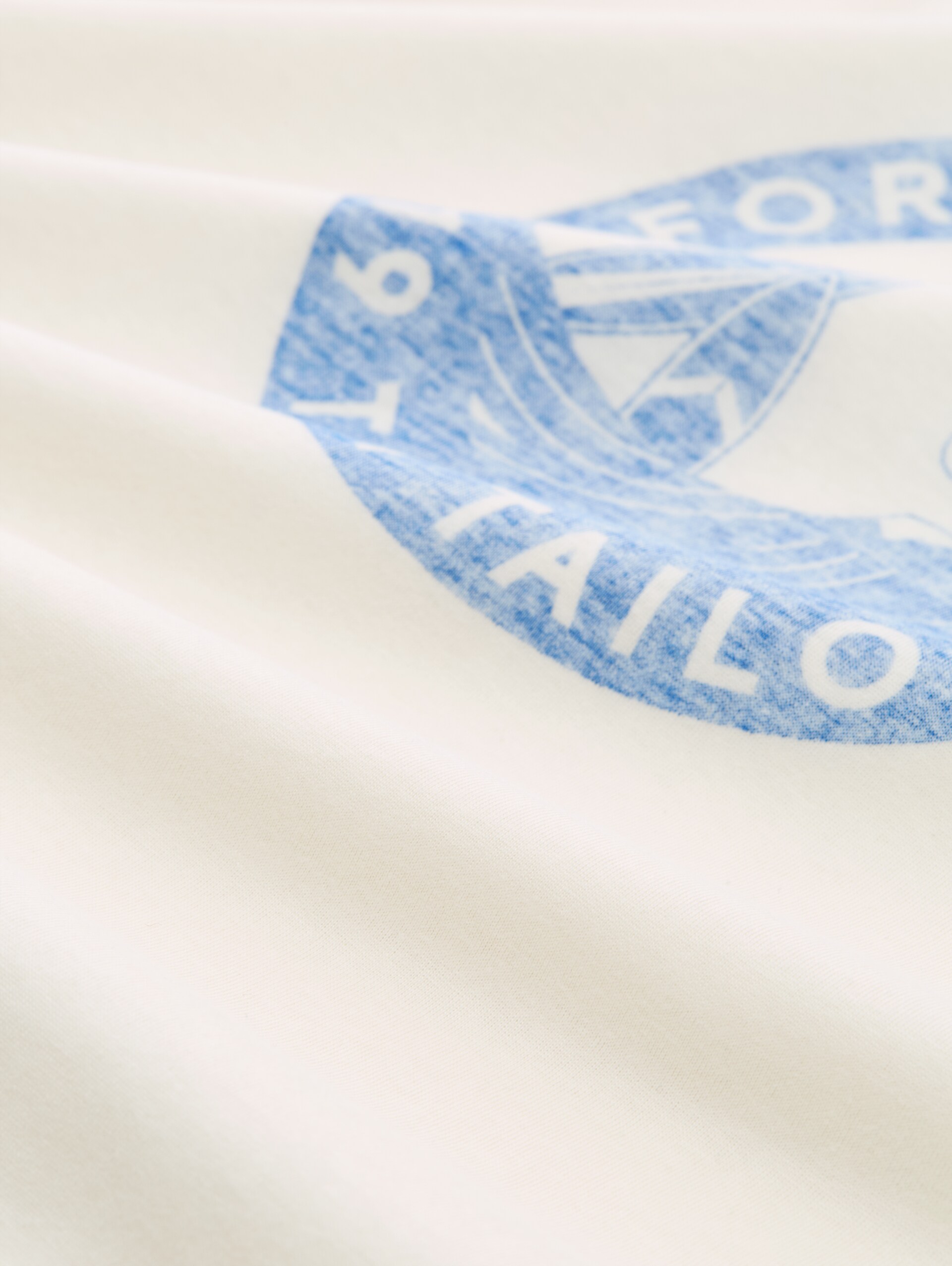 T-shirt met print - Gardenia White - Materiaalweergave