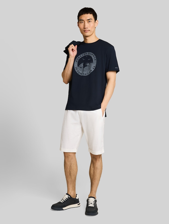 T-Shirt mit Print von Men, sky captain blue