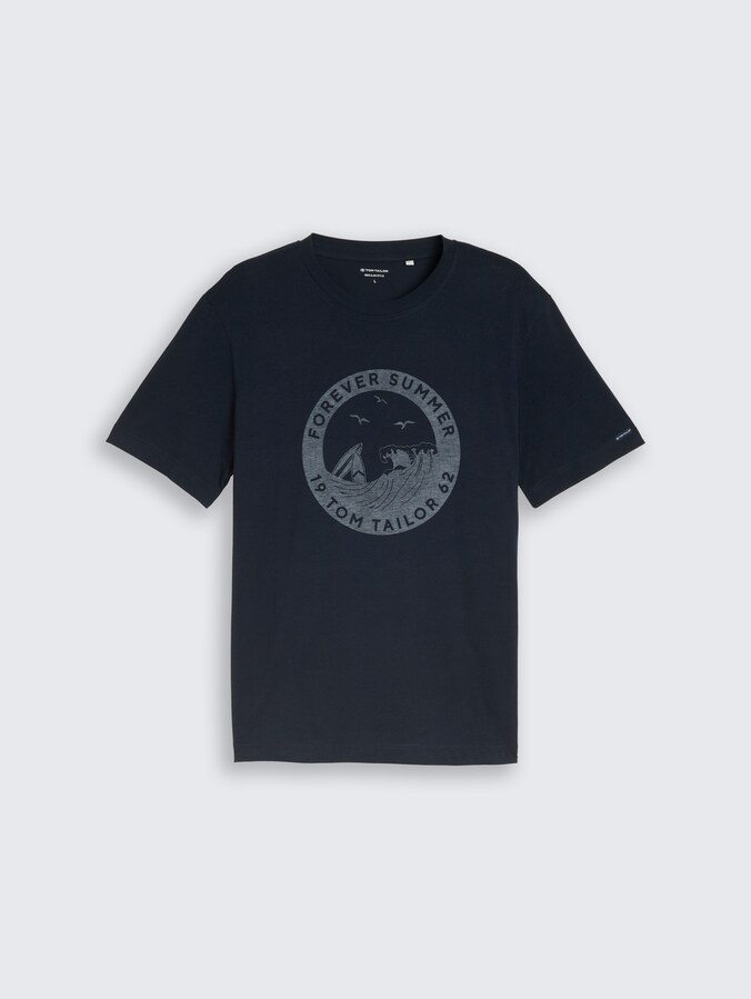 T-Shirt mit Print von Men, sky captain blue