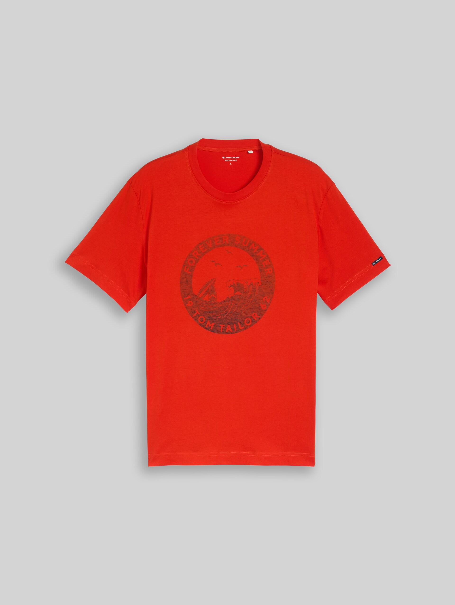 T-Shirt mit Print - orange red - Vorder-Produkt-Ansicht