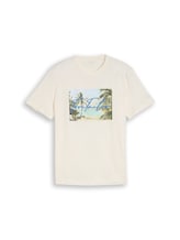 Niet geselecteerd, T-shirt met fotoprint door Tom Tailor, bruin
