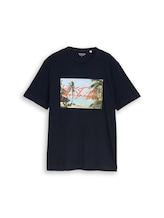 Geselecteerd, T-shirt met fotoprint door Tom Tailor, blauw