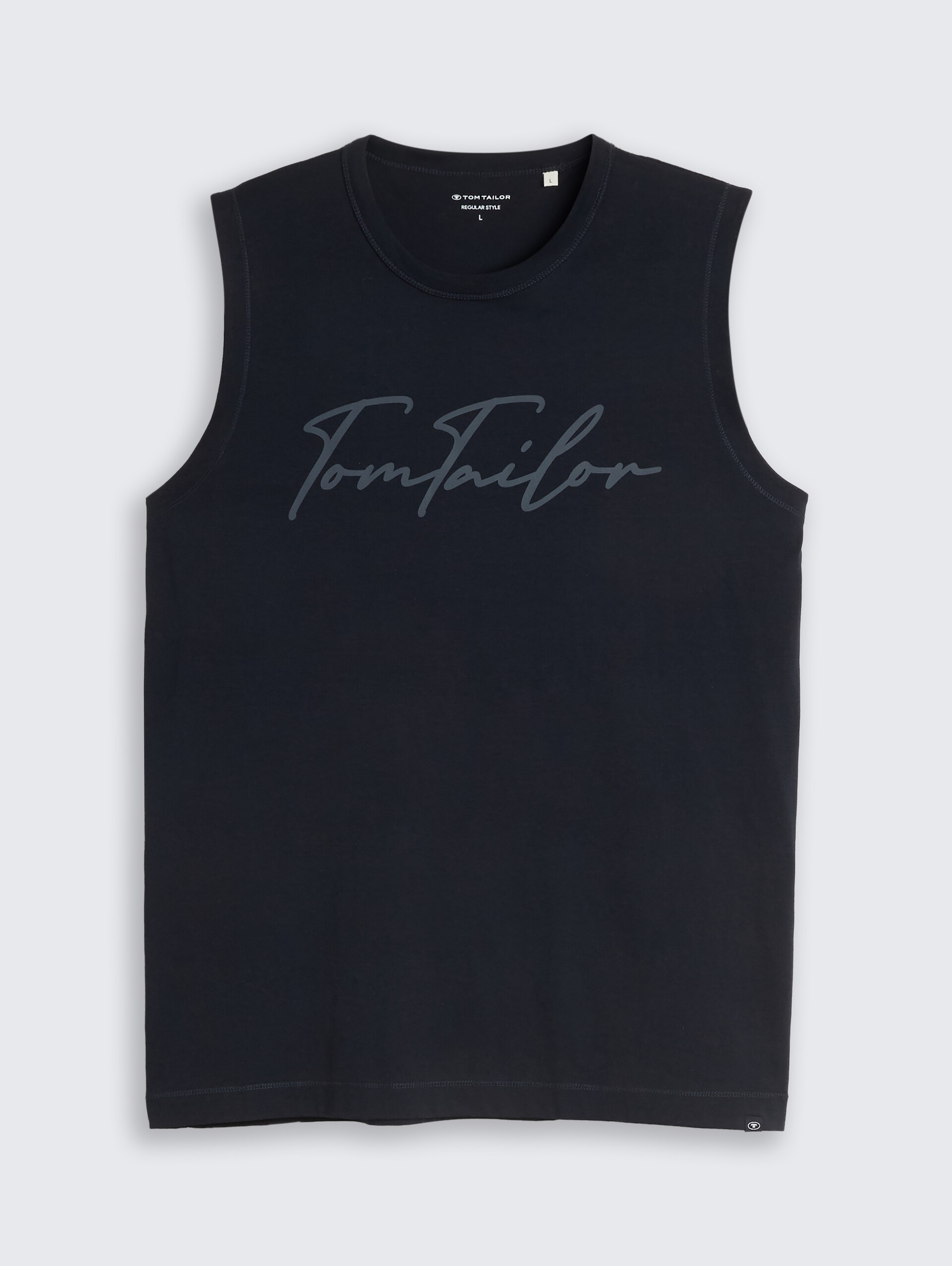 Tanktop met logoprint - sky captain blue - Product vooraanzicht