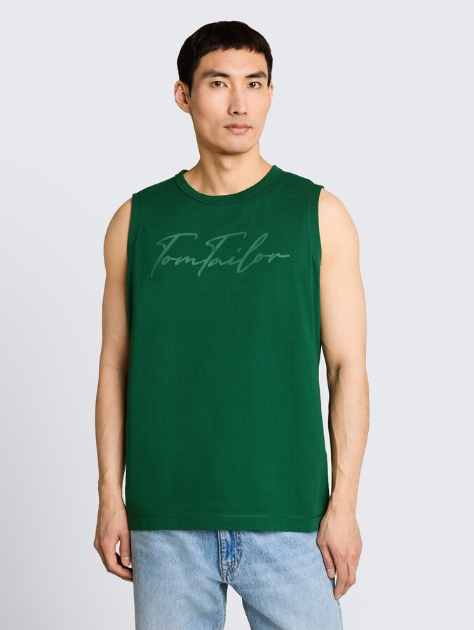 Tanktop mit Logo-Print von Men, Garden Green