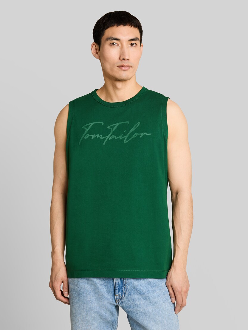 Tanktop mit Logo-Print von Men, Garden Green