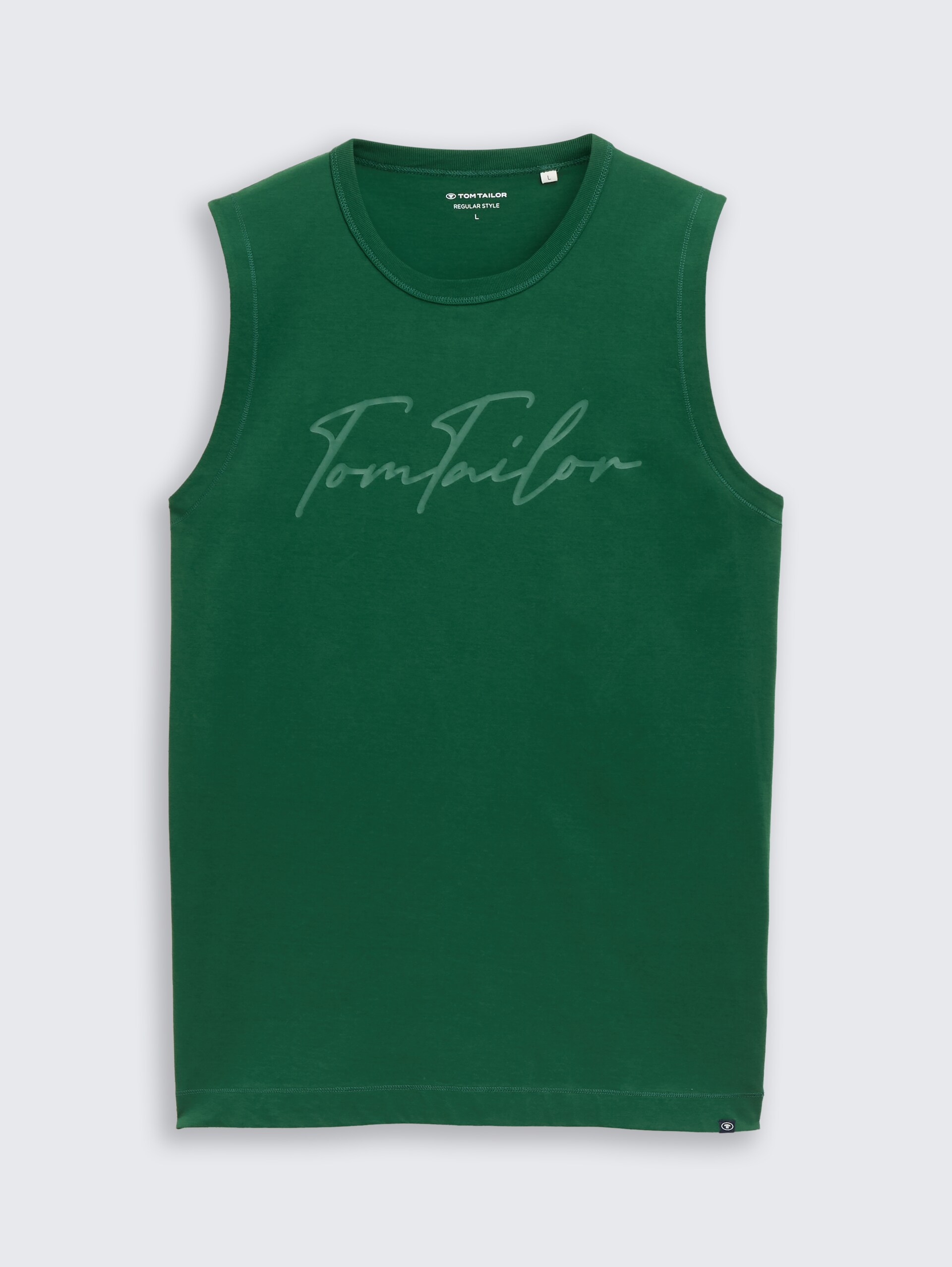 Tanktop met logoprint - Garden Green - Product vooraanzicht