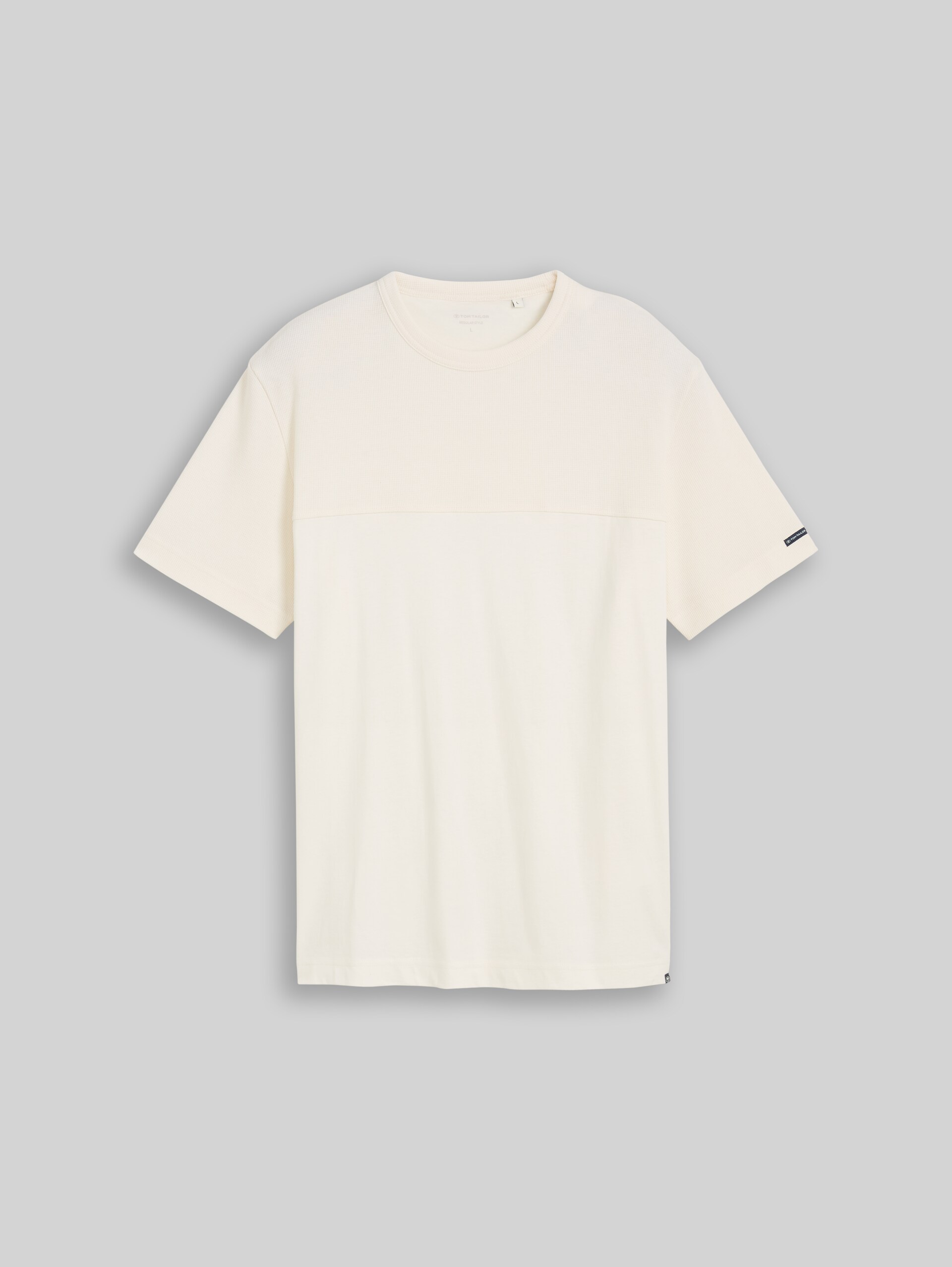 T-shirt van katoen - Gardenia White - Product vooraanzicht