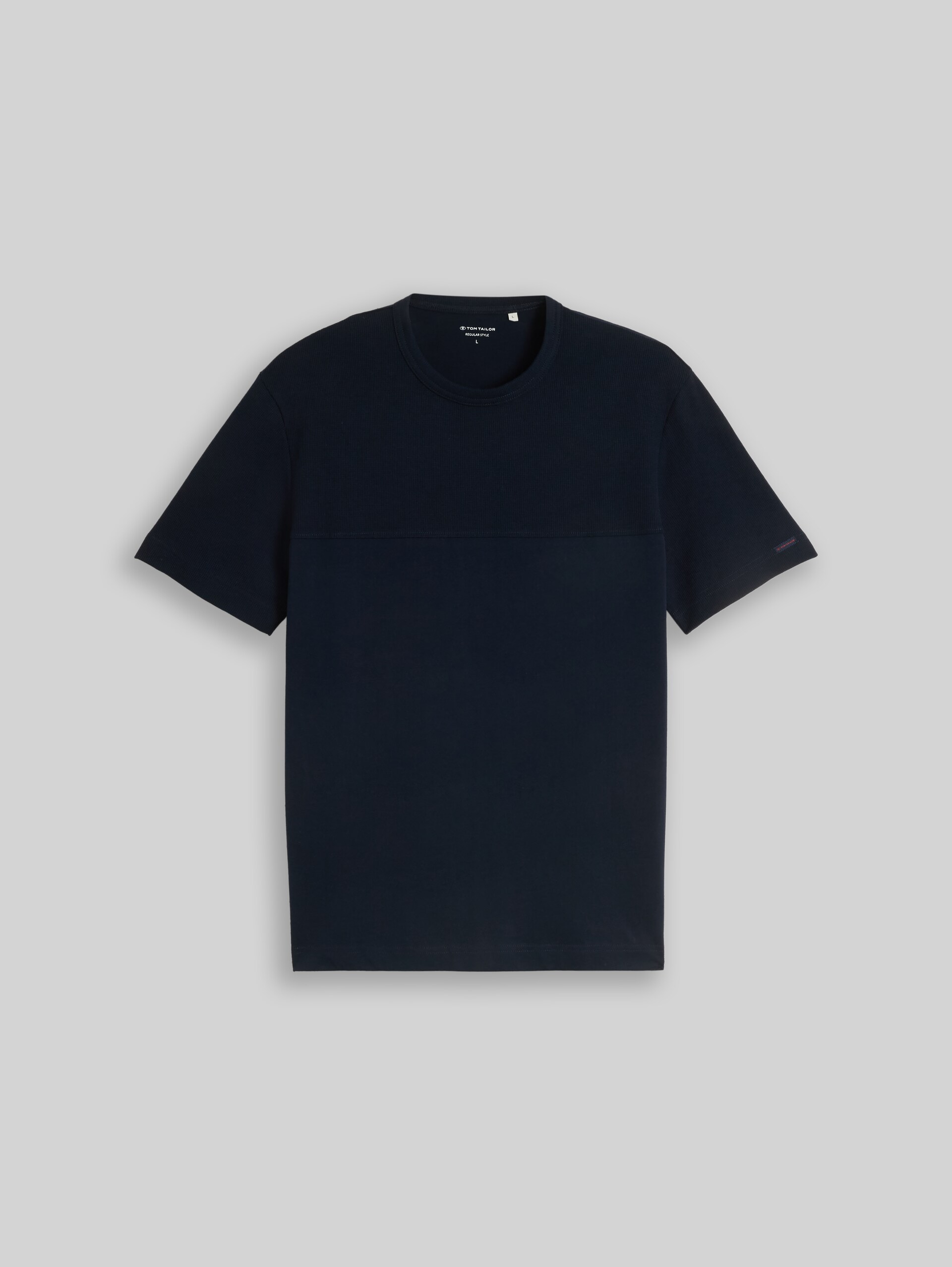 T-shirt van katoen - sky captain blue - Product vooraanzicht